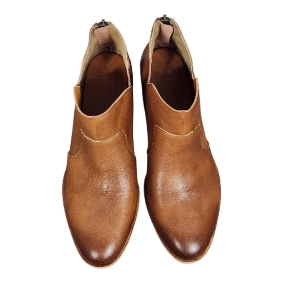 KORK-EASE Skye Brown Leather Ankle Boots Size 9 - Picture 2 of 7